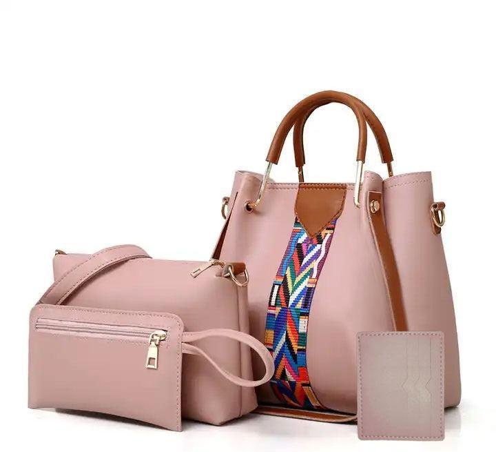 4-in-1 Blush Pink Handbag Set β Soft. Stylish. Sophisticated.