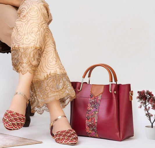 4-in-1 Ruby Red Handbag Set – Bold. Elegant. Empowering.