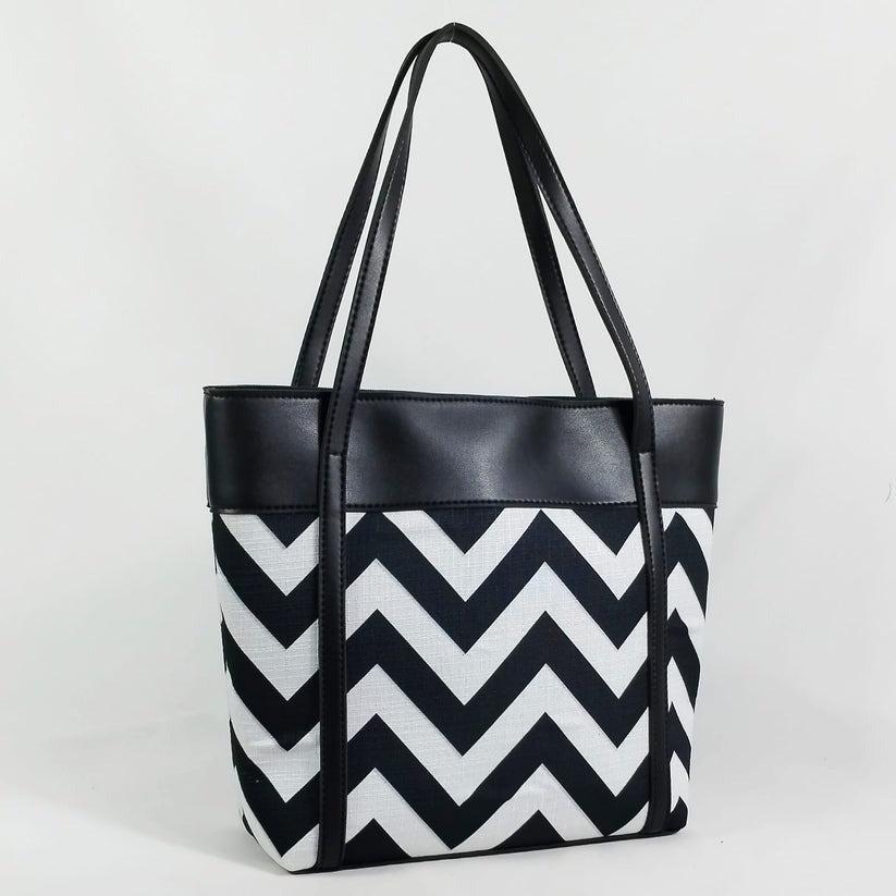 Modern Chevron Pattern Tote Bag ( ZTS-CR-061)