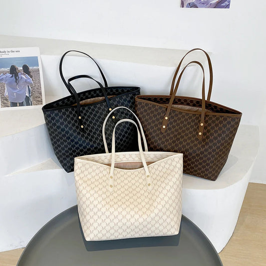 Monogram Print Luxury Tote Bag (ZTS-CR-036)