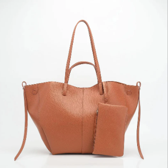 Classic Curved Tote Bag with Matching Wallet ZTS-CR-048