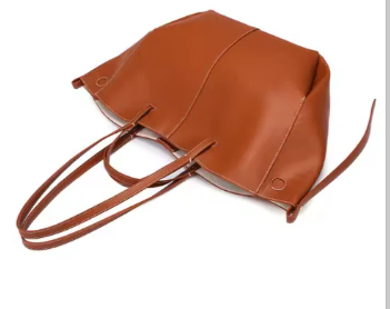 Classic Curved Tote Bag with Matching Wallet ZTS-CR-048