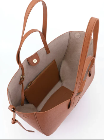 Classic Curved Tote Bag with Matching Wallet ZTS-CR-048