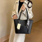 Elegant Ivory Tote Bag with Scarf Accent ZTS-CR-049