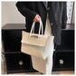 Minimalist Structured Leather Tote Bag – Everyday Chic