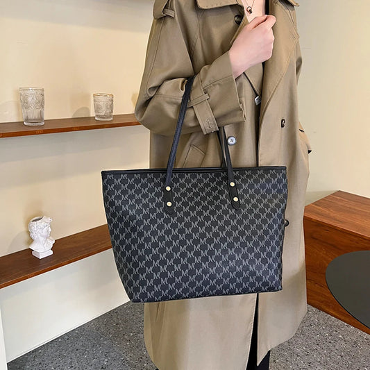 Monogram Print Luxury Tote Bag (ZTS-CR-036)