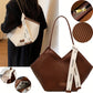 Modern V-Cut Structured Tote Bag (ZTS CR 045)