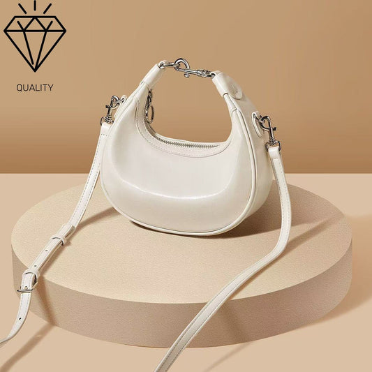 Small Top Handle Bags for Women Mini Purses Ladies Handbags Trendy Crescent Mini Crossbody Purse