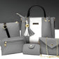6-in-1 Fashion Handbag Combo – Trendy Design in Multiple Colors