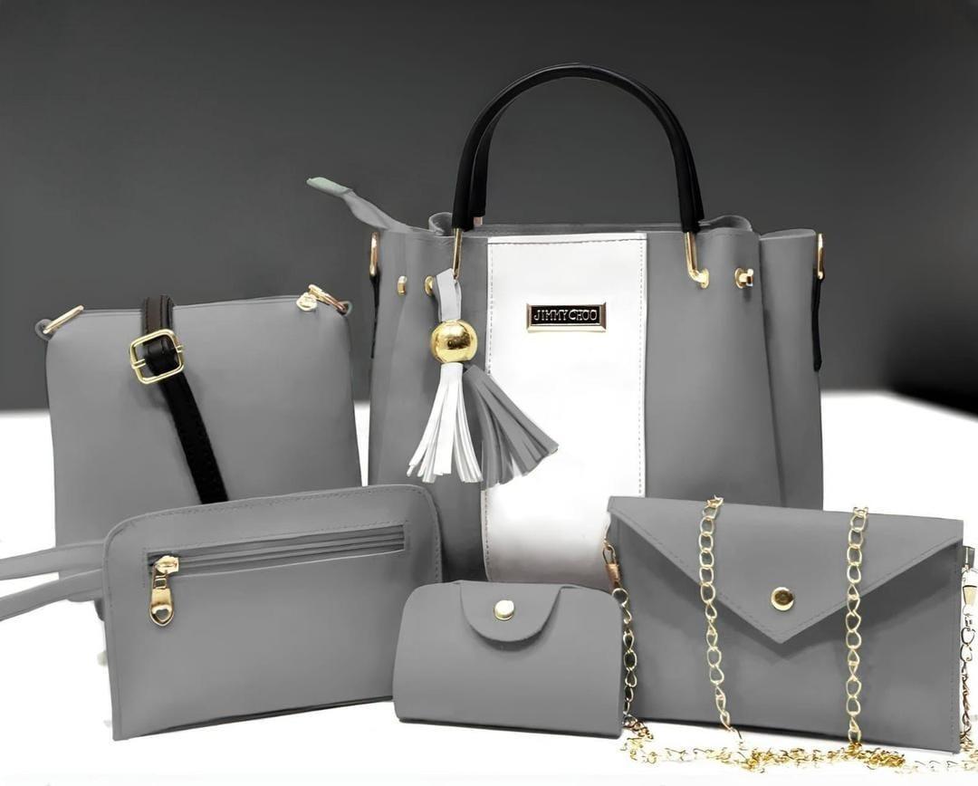 6-in-1 Fashion Handbag Combo – Trendy Design in Multiple Colors