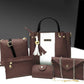 6-in-1 Fashion Handbag Combo – Trendy Design in Multiple Colors