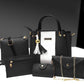 6-in-1 Fashion Handbag Combo – Trendy Design in Multiple Colors