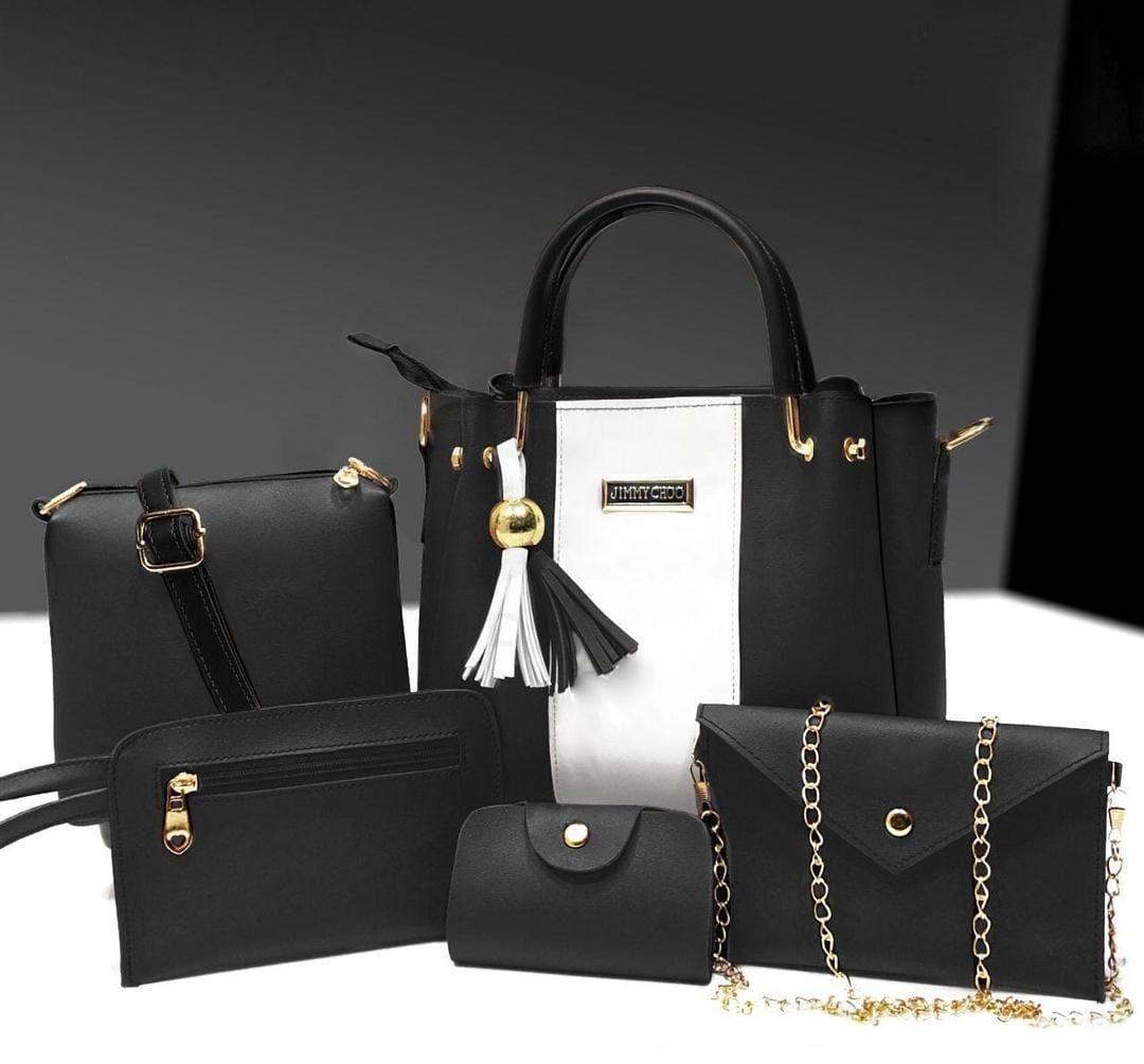 6-in-1 Fashion Handbag Combo – Trendy Design in Multiple Colors