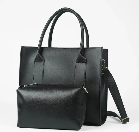 Classic Structured Tote with Detachable Pouch