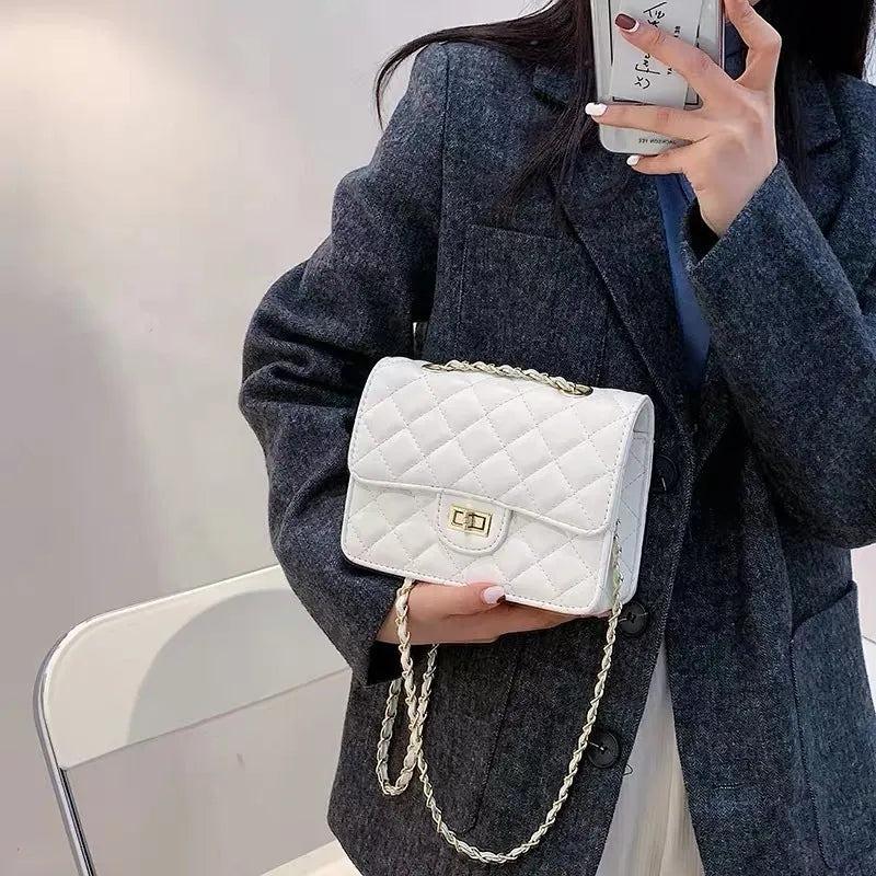 Caramel Quilted Chain Shoulder Bag – Sophisticated & Stylish (ZTS-CR-058)