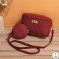 Quilted Sling Bag with Mini Coin Pouch – Trendy & Functional