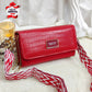 Forever Young Croc-Textured Sling Wallet – With Designer Strap