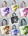 Vintage Muse Printed Handbag – Elegant Designer Tote