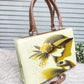 Vintage Muse Printed Handbag – Elegant Designer Tote