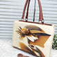 Vintage Muse Printed Handbag – Elegant Designer Tote