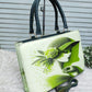 Vintage Muse Printed Handbag – Elegant Designer Tote