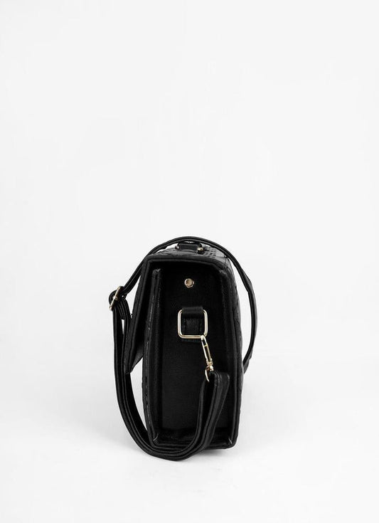 Classic Black Quilted Shoulder Bag