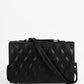Classic Black Quilted Shoulder Bag